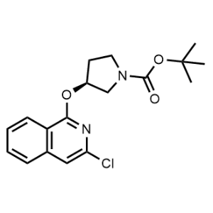 tert-Butyl (S)-3-((3-chloroisoquinolin-1-yl)oxy)pyrrolidine-1-carboxylate|CS-1344234