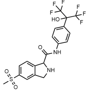N-(4-(1,1,1,3,3,3-Hexafluoro-2-hydroxypropan-2-yl)phenyl)-5-(methylsulfonyl)isoindoline-1-carboxamide|CS-1344244