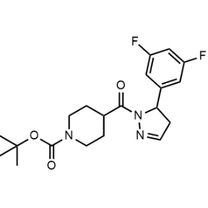 tert-Butyl 4-(5-(3,5-difluorophenyl)-4,5-dihydro-1H-pyrazole-1-carbonyl)piperidine-1-carboxylate|CS-1344251