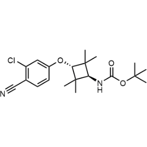 tert-Butyl trans-3-(3-chloro-4-cyanophenoxy)-2,2,4,4-tetramethylcyclobutyl)carbamate|CS-1344263