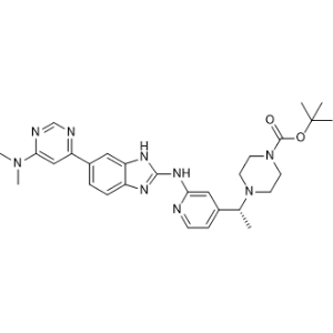 tert-Butyl (R)-4-(1-(2-((6-(6-(dimethylamino)pyrimidin-4-yl)-1H-benzo[d]imidazol-2-yl)amino)pyridin-4-yl)ethyl)piperazine-1-carboxylate|CS-1344267