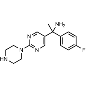 1-(4-Fluorophenyl)-1-(2-(piperazin-1-yl)pyrimidin-5-yl)ethan-1-amine|CS-1344276
