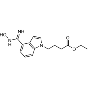 Ethyl 4-(4-(N-hydroxycarbamimidoyl)-1H-indol-1-yl)butanoate|CS-1344293