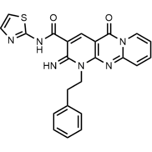 2-Imino-5-oxo-1-phenethyl-N-(thiazol-2-yl)-1,5-dihydro-2H-dipyrido[1,2-a:2',3'-d]pyrimidine-3-carboxamide|CS-1344296