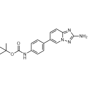 tert-Butyl (4-(2-amino-[1,2,4]triazolo[1,5-a]pyridin-6-yl)phenyl)carbamate|CS-1344299