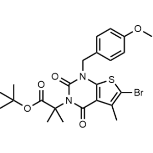 tert-Butyl 2-(6-bromo-1-(4-methoxybenzyl)-5-methyl-2,4-dioxo-1,4-dihydrothieno[2,3-d]pyrimidin-3(2H)-yl)-2-methylpropanoate|CS-1344303