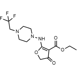 Ethyl 4-oxo-2-((4-(2,2,2-trifluoroethyl)piperazin-1-yl)amino)-4,5-dihydrofuran-3-carboxylate|CS-1344316