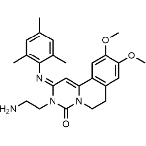 (E)-3-(2-Aminoethyl)-2-(mesitylimino)-9,10-dimethoxy-2,3,6,7-tetrahydro-4H-pyrimido[6,1-a]isoquinolin-4-one|CS-1344320