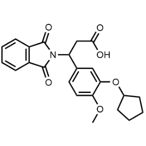3-(3-(Cyclopentyloxy)-4-methoxyphenyl)-3-(1,3-dioxoisoindolin-2-yl)propanoic acid|CS-1344324