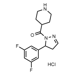 (5-(3,5-Difluorophenyl)-4,5-dihydro-1H-pyrazol-1-yl)(piperidin-4-yl)methanone hydrochloride|CS-1344328