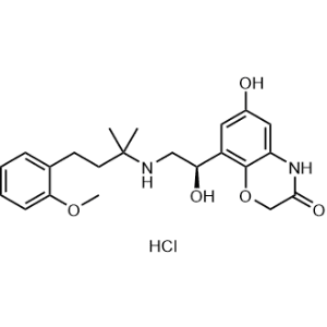 (R)-6-Hydroxy-8-(1-hydroxy-2-((4-(2-methoxyphenyl)-2-methylbutan-2-yl)amino)ethyl)-2H-benzo[b][1,4]oxazin-3(4H)-one hydrochloride|CS-1344381