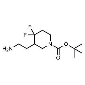 tert-Butyl 3-(2-aminoethyl)-4,4-difluoropiperidine-1-carboxylate|CS-1344395
