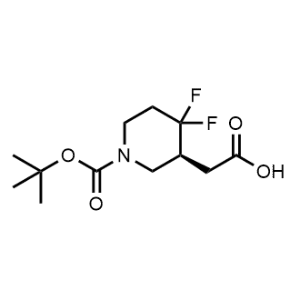 (S)-2-(1-(tert-Butoxycarbonyl)-4,4-difluoropiperidin-3-yl)acetic acid|CS-1344397