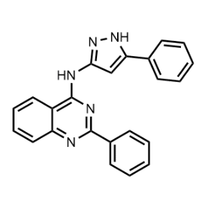 2-Phenyl-N-(5-phenyl-1H-pyrazol-3-yl)quinazolin-4-amine|CS-1344408