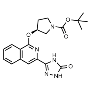 tert-Butyl (S)-3-((3-(5-oxo-4,5-dihydro-1H-1,2,4-triazol-3-yl)isoquinolin-1-yl)oxy)pyrrolidine-1-carboxylate|CS-1344439