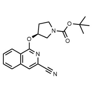 tert-Butyl (S)-3-((3-cyanoisoquinolin-1-yl)oxy)pyrrolidine-1-carboxylate|CS-1344440