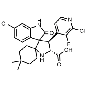 (4'S,5'R)-6''-chloro-4'-(2-chloro-3-fluoropyridin-4-yl)-4,4-dimethyl-2''-oxodispiro[cyclohexane-1,2'-pyrrolidine-3',3''-indoline]-5'-carboxylic acid|CS-1344442