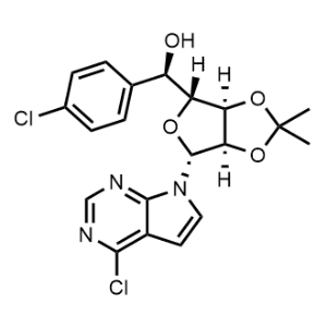 (R)-((3aR,4R,6R,6aR)-6-(4-chloro-7H-pyrrolo[2,3-d]pyrimidin-7-yl)-2,2-dimethyltetrahydrofuro[3,4-d][1,3]dioxol-4-yl)(4-chlorophenyl)methanol|CS-1344453