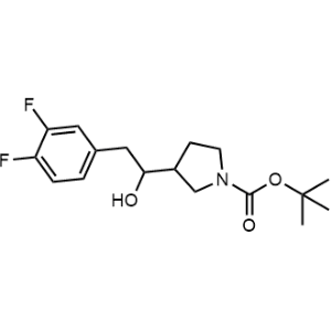 tert-Butyl 3-(2-(3,4-difluorophenyl)-1-hydroxyethyl)pyrrolidine-1-carboxylate|CS-1344813