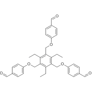 4,4',4''-(((2,4,6-Triethylbenzene-1,3,5-triyl)tris(methylene))tris(oxy))tribenzaldehyde|CS-1344950