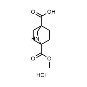 1-(Methoxycarbonyl)-2-azabicyclo[2.2.2]octane-4-carboxylic acid hydrochloride|CS-1345391