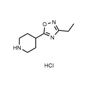 3-Ethyl-5-(piperidin-4-yl)-1,2,4-oxadiazole hydrochloride|CS-1345659
