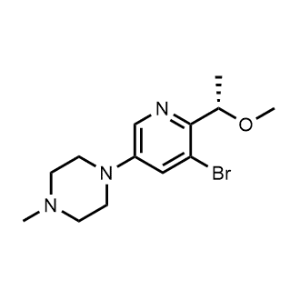 (S)-1-(5-Bromo-6-(1-methoxyethyl)pyridin-3-yl)-4-methylpiperazine|CS-1345786