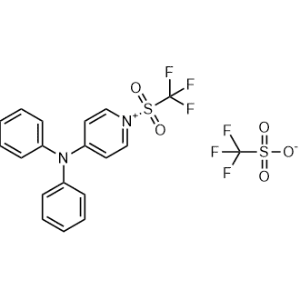 4-(Diphenylamino)-1-((trifluoromethyl)sulfonyl)pyridin-1-ium trifluoromethanesulfonate|CS-1345835
