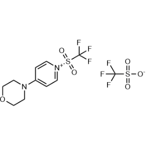 4-Morpholino-1-((trifluoromethyl)sulfonyl)pyridin-1-ium trifluoromethanesulfonate|CS-1345837