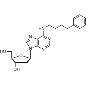 (2R,3S,5R)-2-(Hydroxymethyl)-5-(6-((4-phenylbutyl)amino)-9H-purin-9-yl)tetrahydrofuran-3-ol|CS-1345890