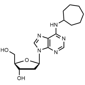 (2R,3S,5R)-5-(6-(Cycloheptylamino)-9H-purin-9-yl)-2-(hydroxymethyl)tetrahydrofuran-3-ol|CS-1345898