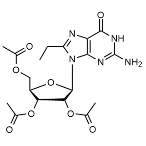 (2R,3R,4R,5R)-2-(Acetoxymethyl)-5-(2-amino-8-ethyl-6-oxo-1,6-dihydro-9H-purin-9-yl)tetrahydrofuran-3,4-diyl diacetate|CS-1345997