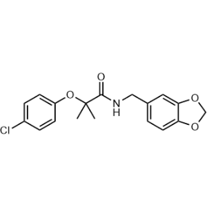 N-(Benzo[d][1,3]dioxol-5-ylmethyl)-2-(4-chlorophenoxy)-2-methylpropanamide|CS-1346108