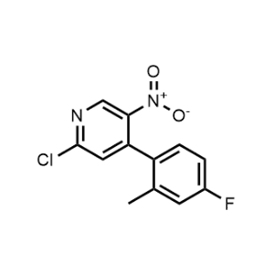 2-Chloro-4-(4-fluoro-2-methylphenyl)-5-nitropyridine|CS-1346155