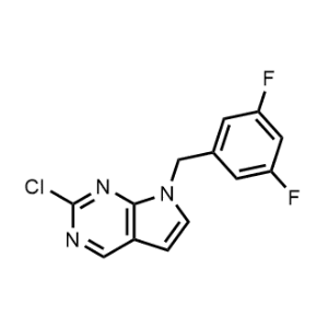 2-Chloro-7-(3,5-difluorobenzyl)-7H-pyrrolo[2,3-d]pyrimidine|CS-1346184