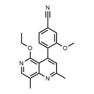 4-(5-Ethoxy-2,8-dimethyl-1,6-naphthyridin-4-yl)-3-methoxybenzonitrile Finerenone impurity|CS-1346187