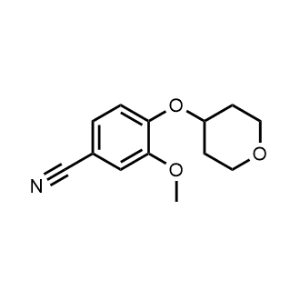3-Methoxy-4-((tetrahydro-2H-pyran-4-yl)oxy)benzonitrile|CS-1346221