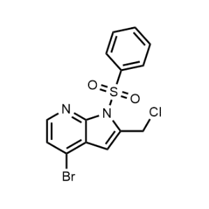 4-Bromo-2-(chloromethyl)-1-(phenylsulfonyl)-1H-pyrrolo[2,3-b]pyridine|CS-1346580