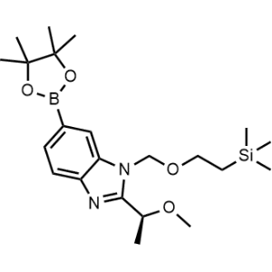 (S)-2-(1-Methoxyethyl)-6-(4,4,5,5-tetramethyl-1,3,2-dioxaborolan-2-yl)-1-((2-(trimethylsilyl)ethoxy)methyl)-1H-benzo[d]imidazole|CS-1346701