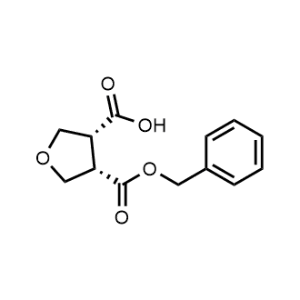 cis-4-((Benzyloxy)carbonyl)tetrahydrofuran-3-carboxylic acid|CS-1346730