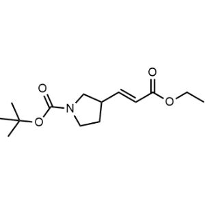 tert-Butyl (E)-3-(3-ethoxy-3-oxoprop-1-en-1-yl)pyrrolidine-1-carboxylate|CS-1346744