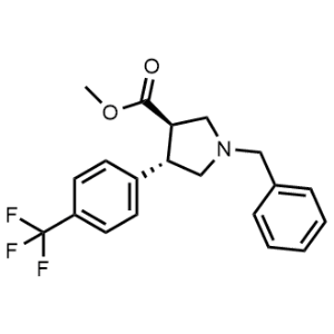 Methyl (3R,4S)-1-benzyl-4-(4-(trifluoromethyl)phenyl)pyrrolidine-3-carboxylate|CS-1346746