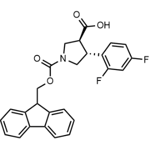 (3S,4R)-1-(((9H-Fluoren-9-yl)methoxy)carbonyl)-4-(2,4-difluorophenyl)pyrrolidine-3-carboxylic acid|CS-1346763