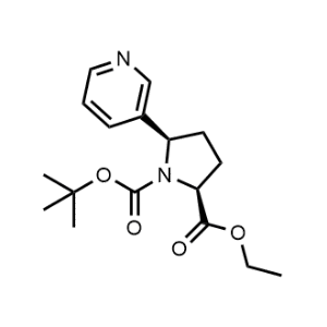1-(tert-Butyl) 2-ethyl (2S,5R)-5-(pyridin-3-yl)pyrrolidine-1,2-dicarboxylate|CS-1346784