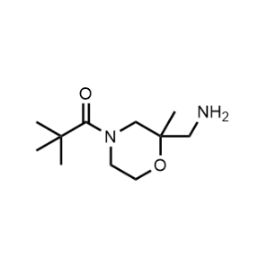 1-(2-(Aminomethyl)-2-methylmorpholino)-2,2-dimethylpropan-1-one|CS-1346788