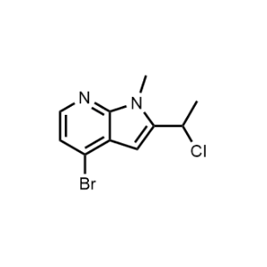 4-Bromo-2-(1-chloroethyl)-1-methyl-1H-pyrrolo[2,3-b]pyridine|CS-1346803