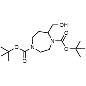 Di-tert-Butyl 5-(hydroxymethyl)-1,4-diazepane-1,4-dicarboxylate|CS-1346817
