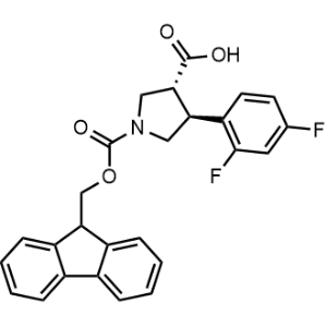 (3R,4S)-1-(((9H-Fluoren-9-yl)methoxy)carbonyl)-4-(2,4-difluorophenyl)pyrrolidine-3-carboxylic acid|CS-1346834