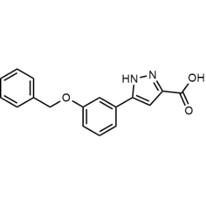 5-(3-(Benzyloxy)phenyl)-1H-pyrazole-3-carboxylic acid|CS-1346874