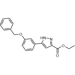 Ethyl 5-(3-(benzyloxy)phenyl)-1H-pyrazole-3-carboxylate|CS-1346892